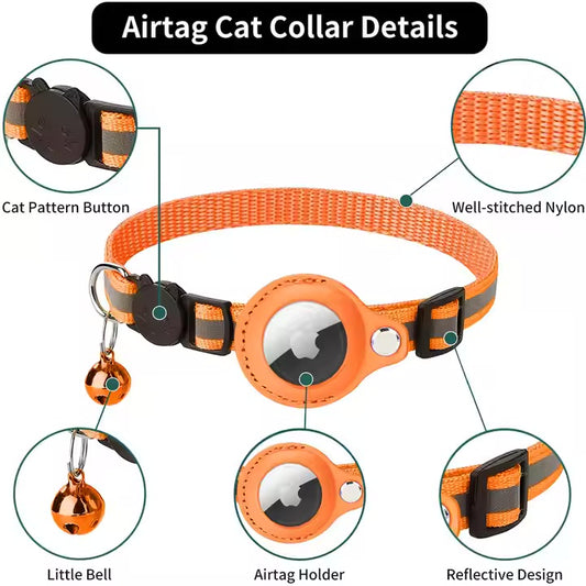 Pets Airtag Holder Collar