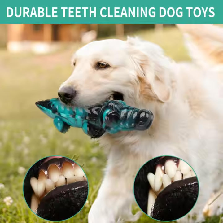 Durable Flavored Indestructible Chew Toy for Aggressive Dogs – Anxiety Relief & Teeth Cleaning