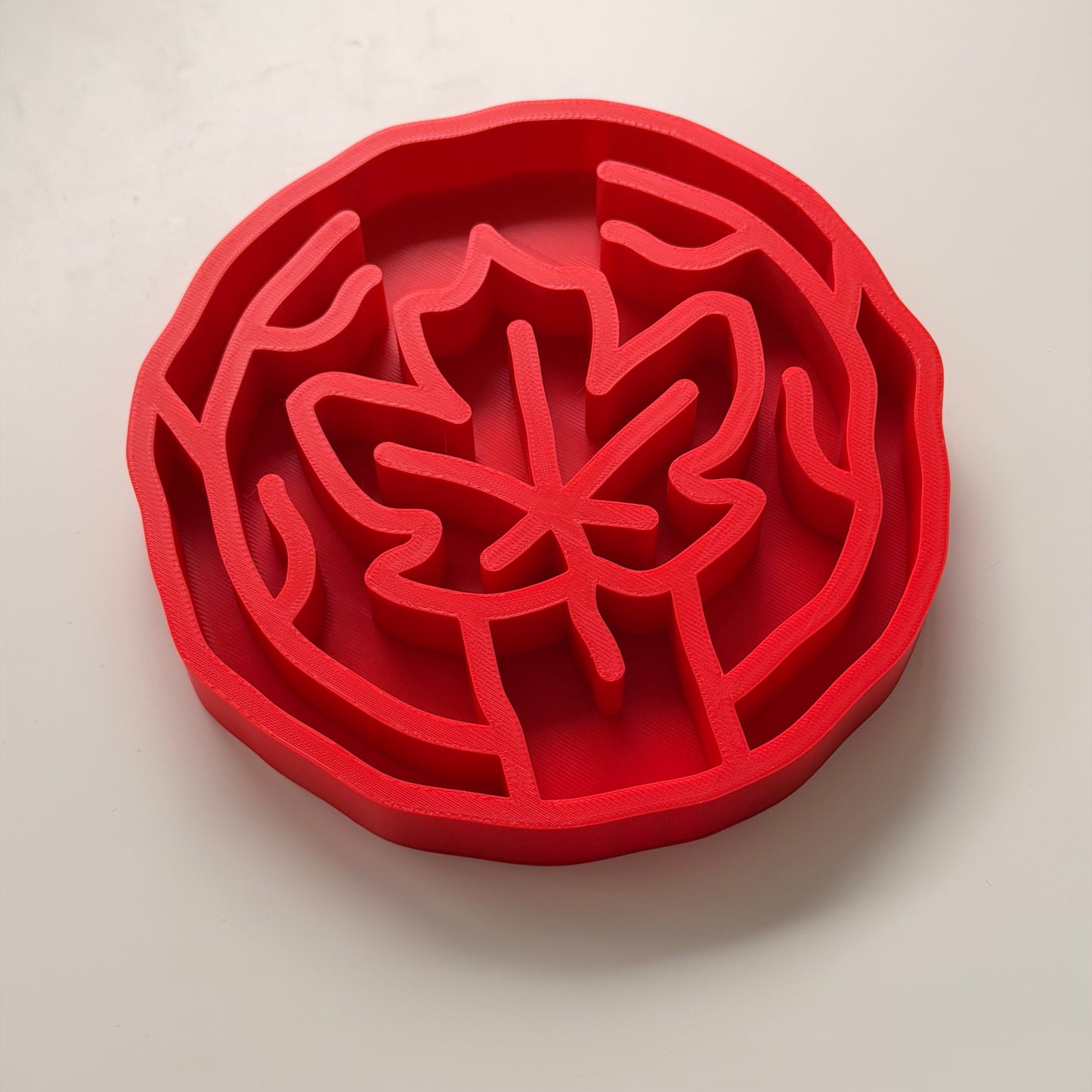 Red Maple Slow Feeder Bowl for Dogs and Cats