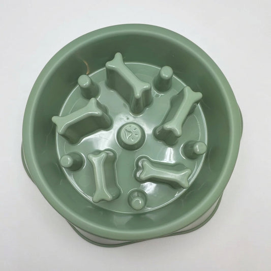 Bone-Shaped Slow Feeder Bowl for dogs