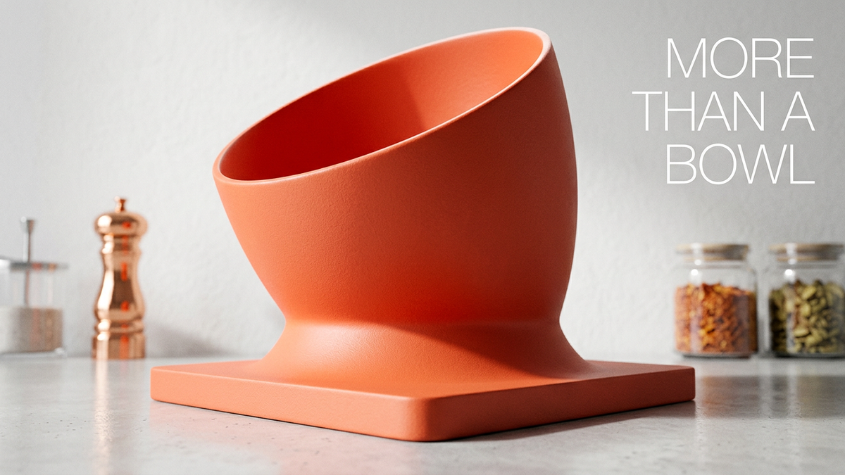 Designer Pet Bowl for Dogs & Cats | Modern Food & Water Bowl