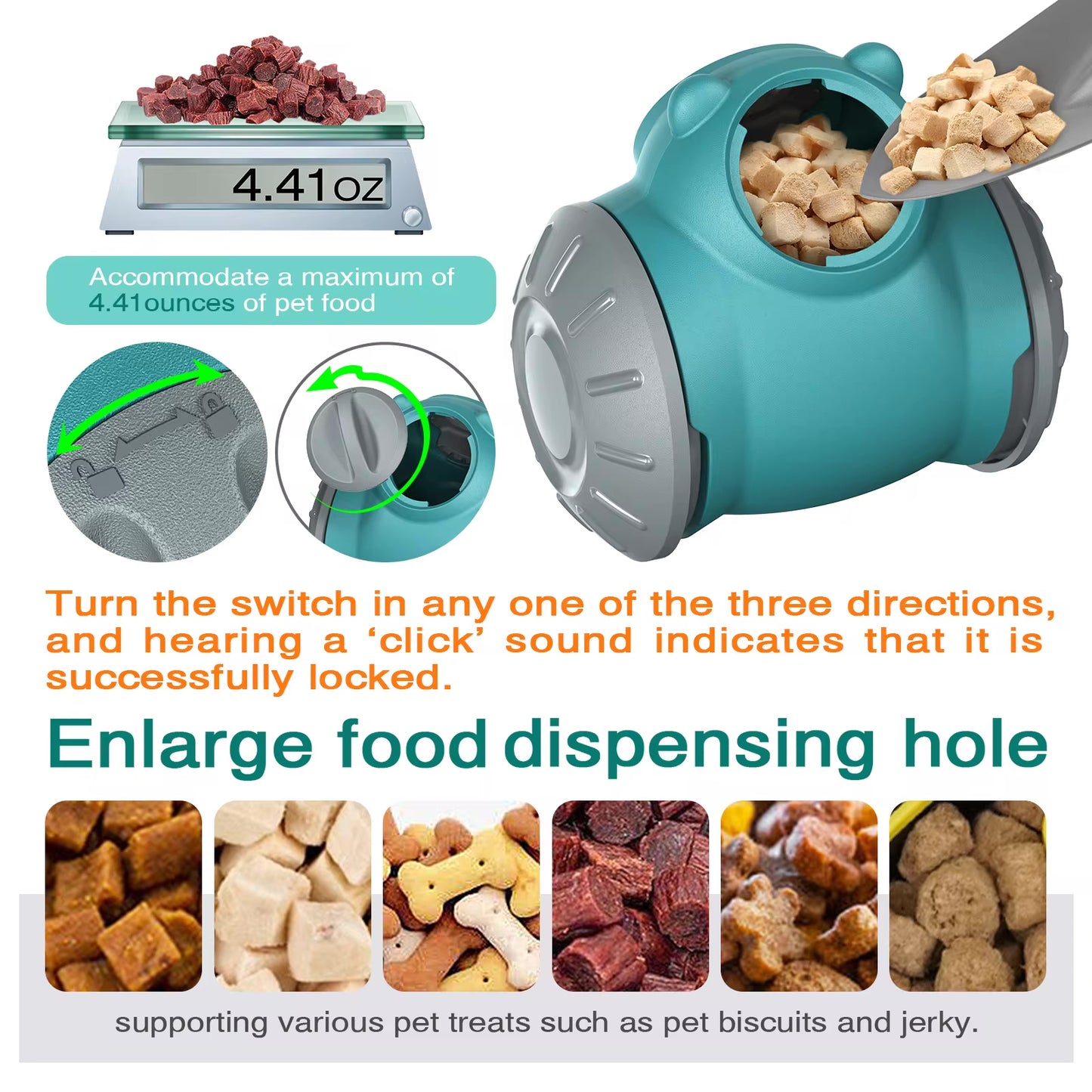 Distributeur d'aliments lents pour chien – Jouet interactif en forme d'ours