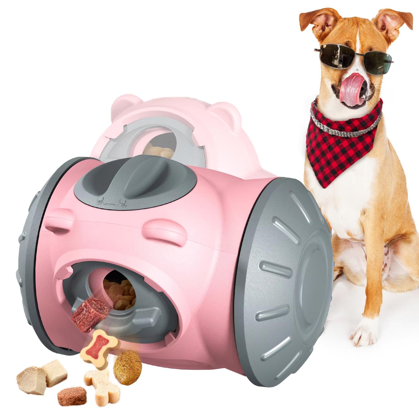 Distributeur d'aliments lents pour chien – Jouet interactif en forme d'ours