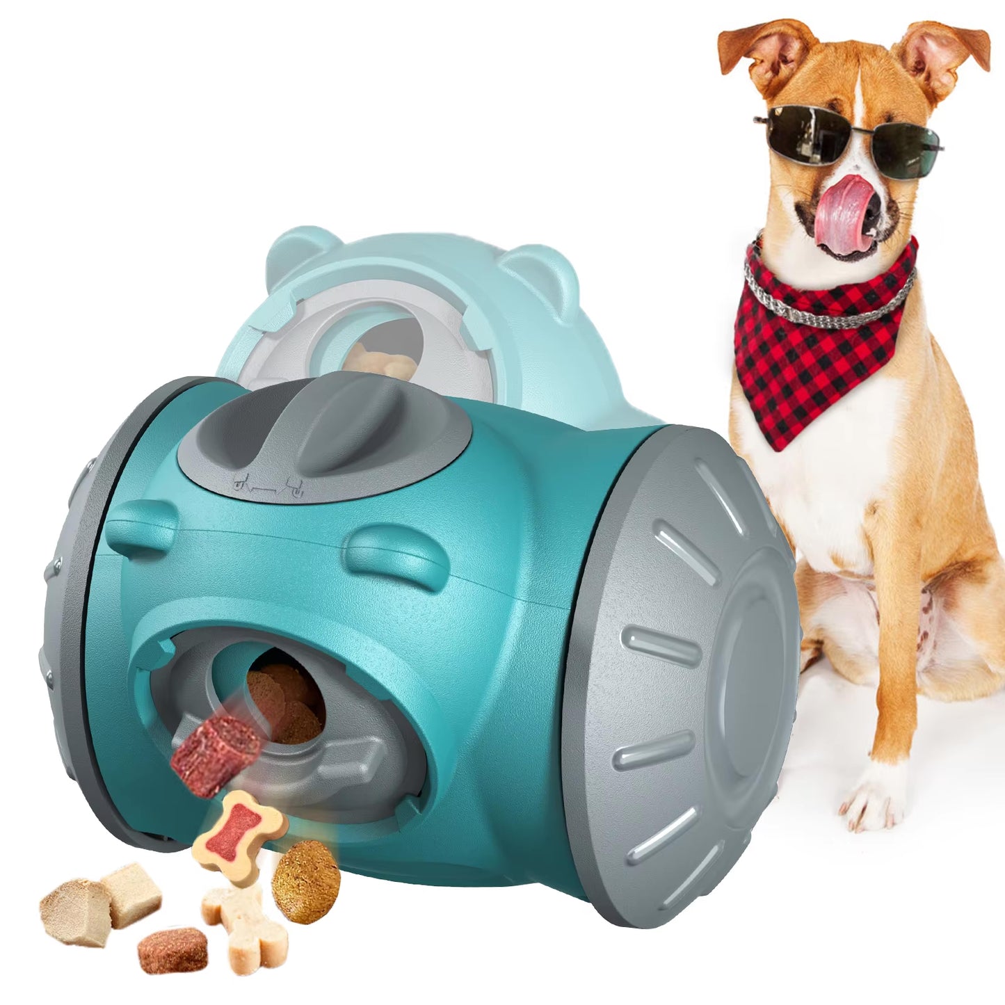 Distributeur d'aliments lents pour chien – Jouet interactif en forme d'ours