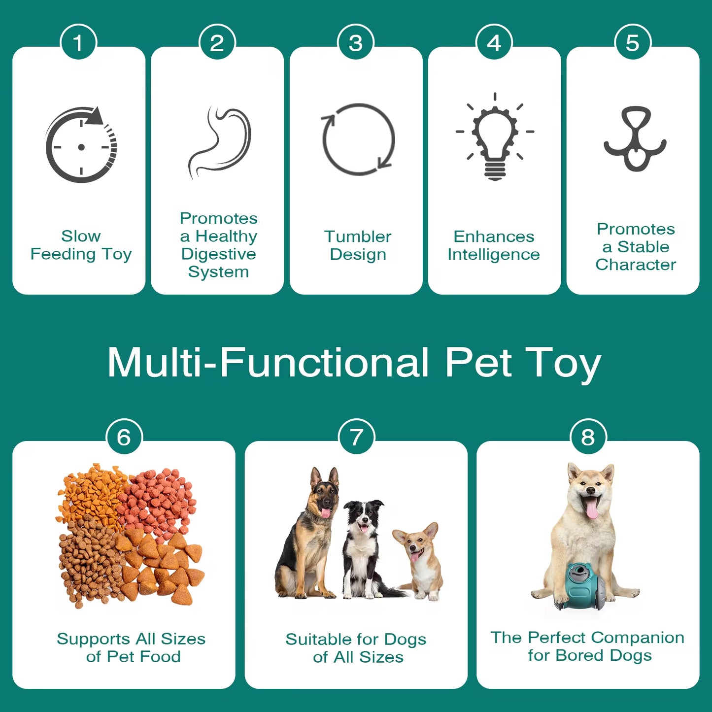 Distributeur d'aliments lents pour chien – Jouet interactif en forme d'ours