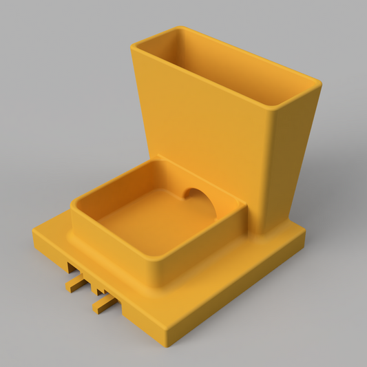 Yellow Whisker relief Water Bowl Module for cats