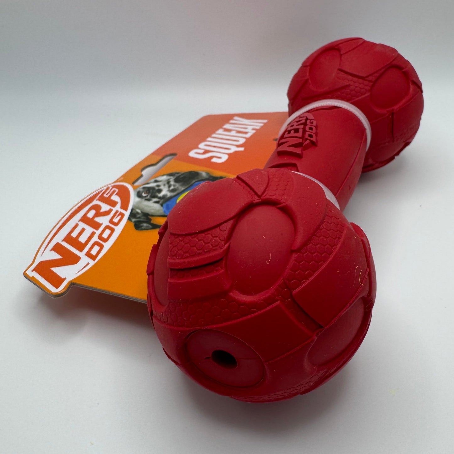 Jouet couineur pour chien – Jouet rouge durable pour mâcheurs actifs