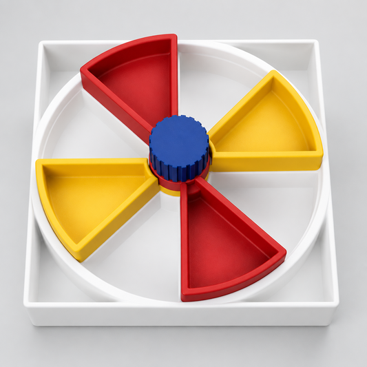 White Puzzle feeder for dogs and cats layers