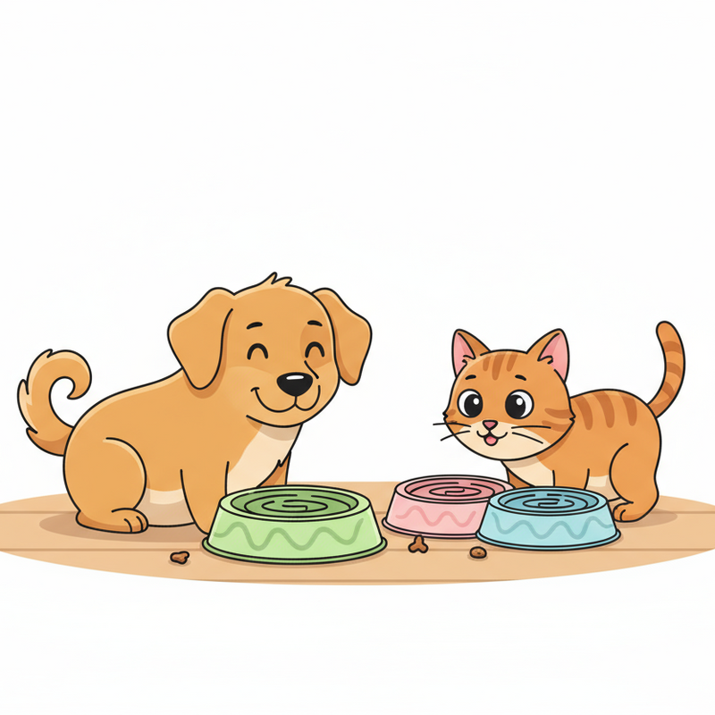 Colorful Slow Feeders: Fun Mealtime