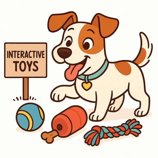 dog enjoying interactive toy