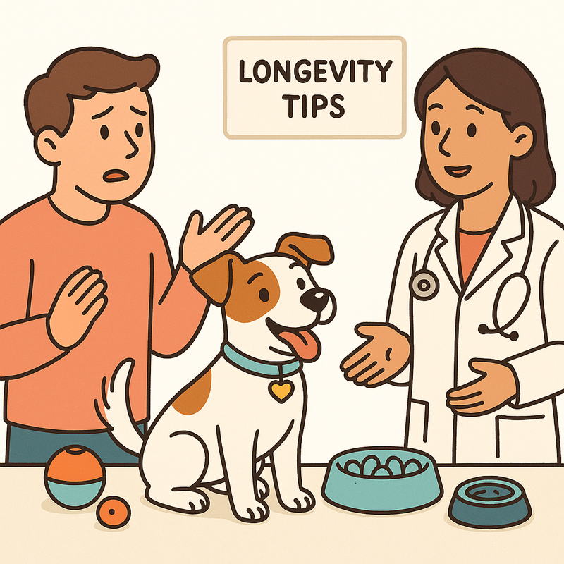 Vet and pet parent in discussion