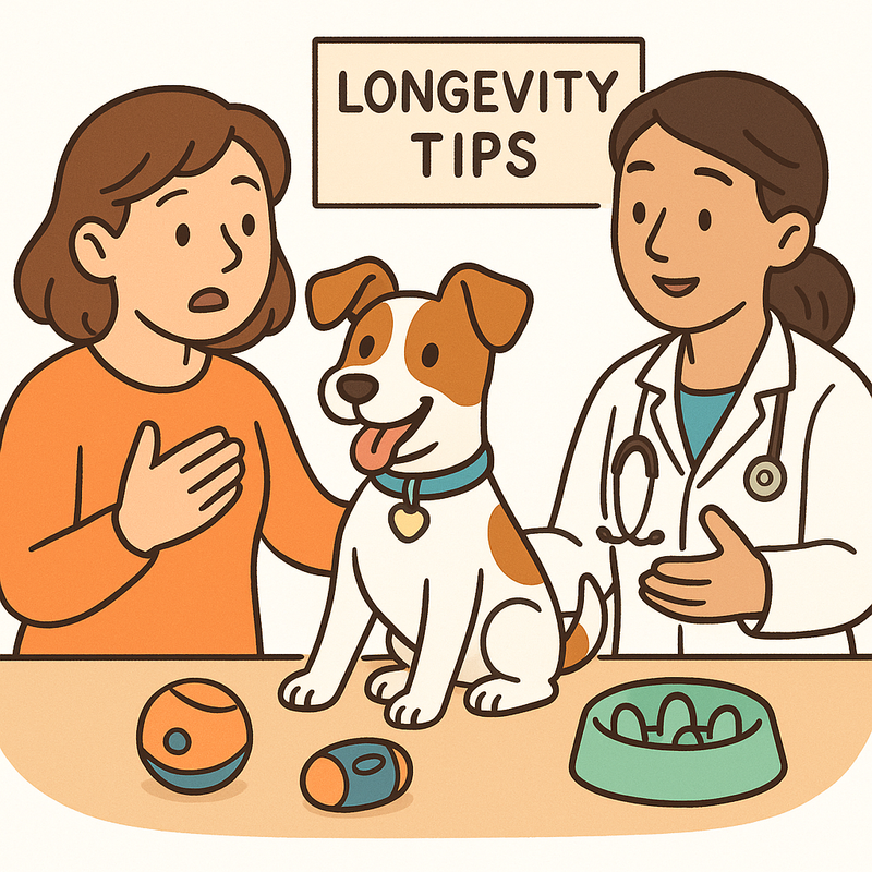 Vet consulting with pet parent