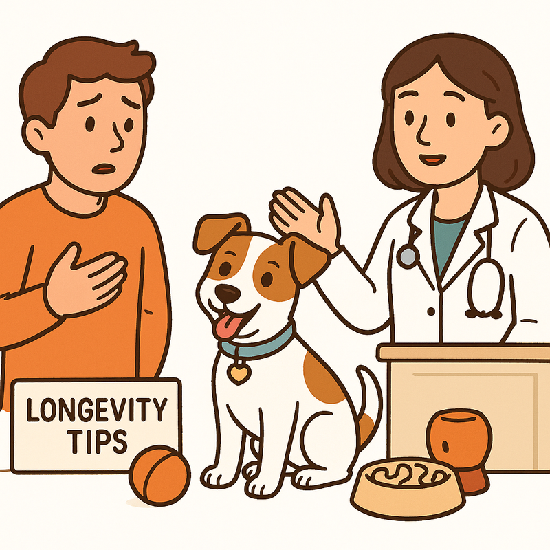 Pet parent and veterinarian discussing pet health