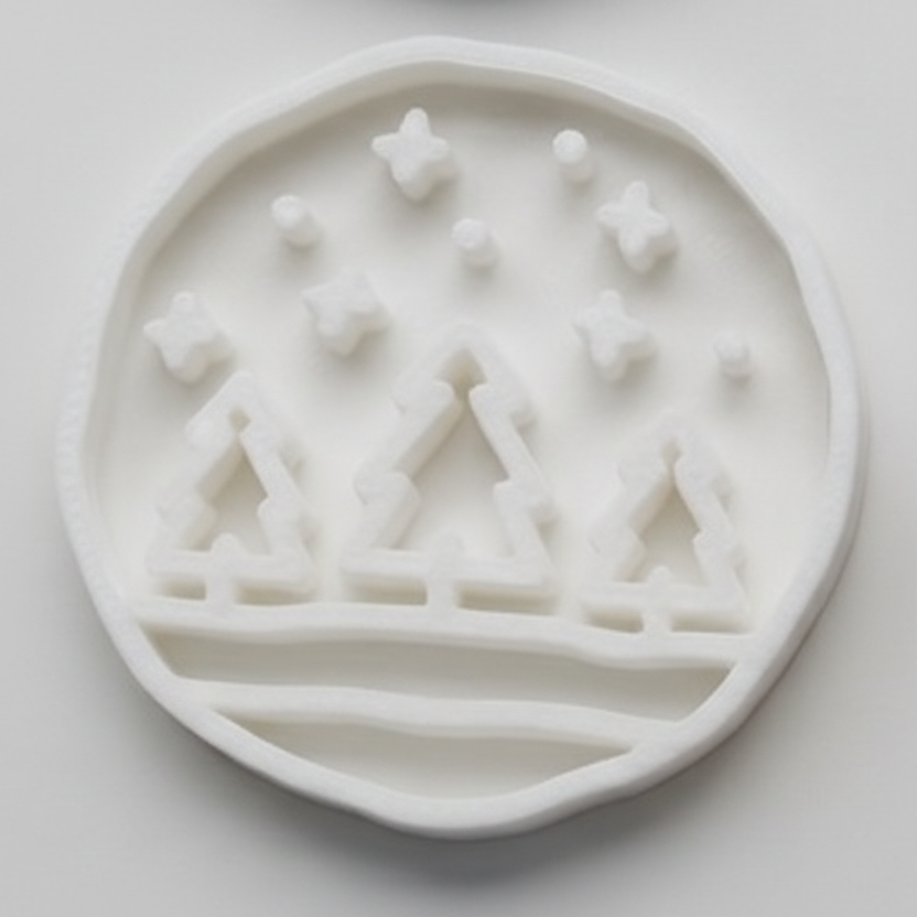 White Cedar trees slow feeder bowl for dogs and cats