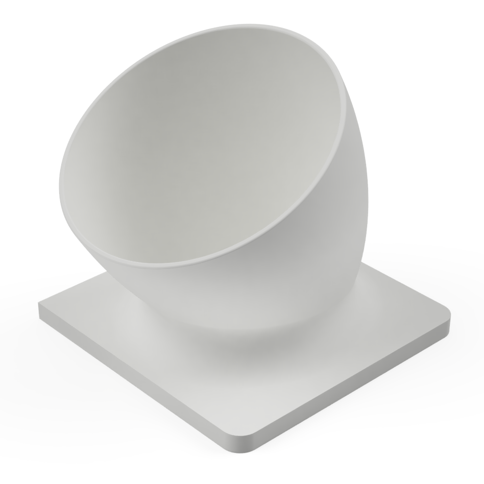 Designer Pet White Bowl for Dogs & Cats