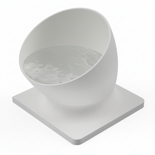 Designer Pet White Bowl for Dogs & Cats