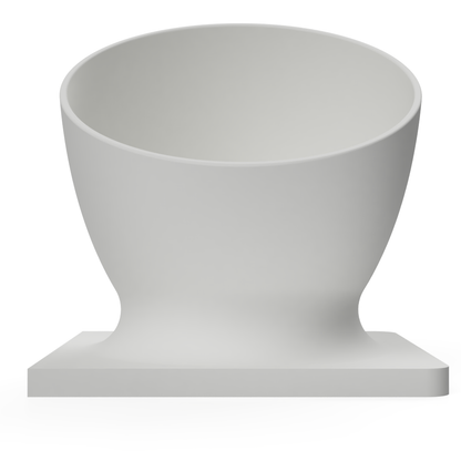 Designer Pet White front Bowl for Dogs & Cats