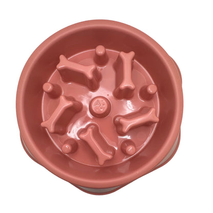 Bone-Shaped Slow Feeder Bowl for dogs
