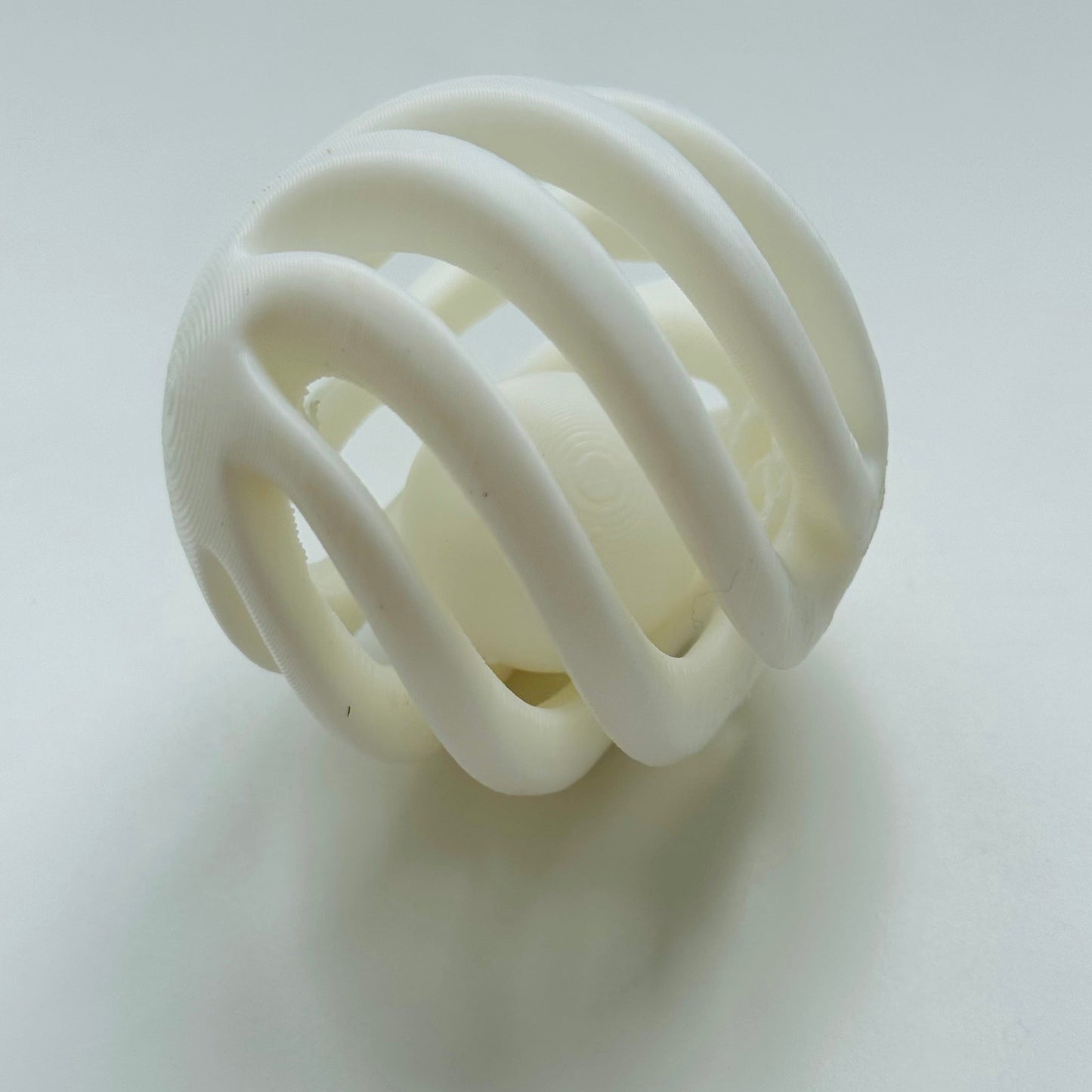 White Ball in ball interactive cat toy