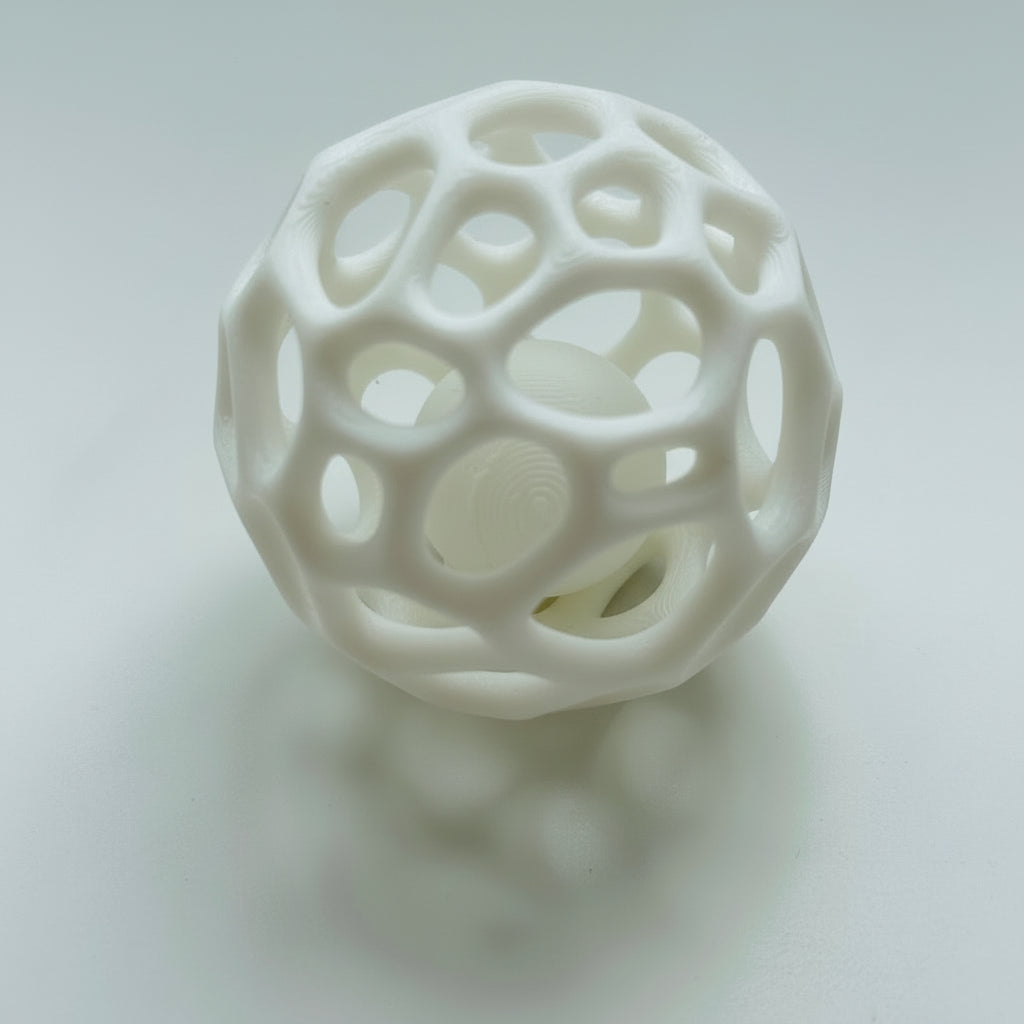 White Ball in ball interactive cat toy