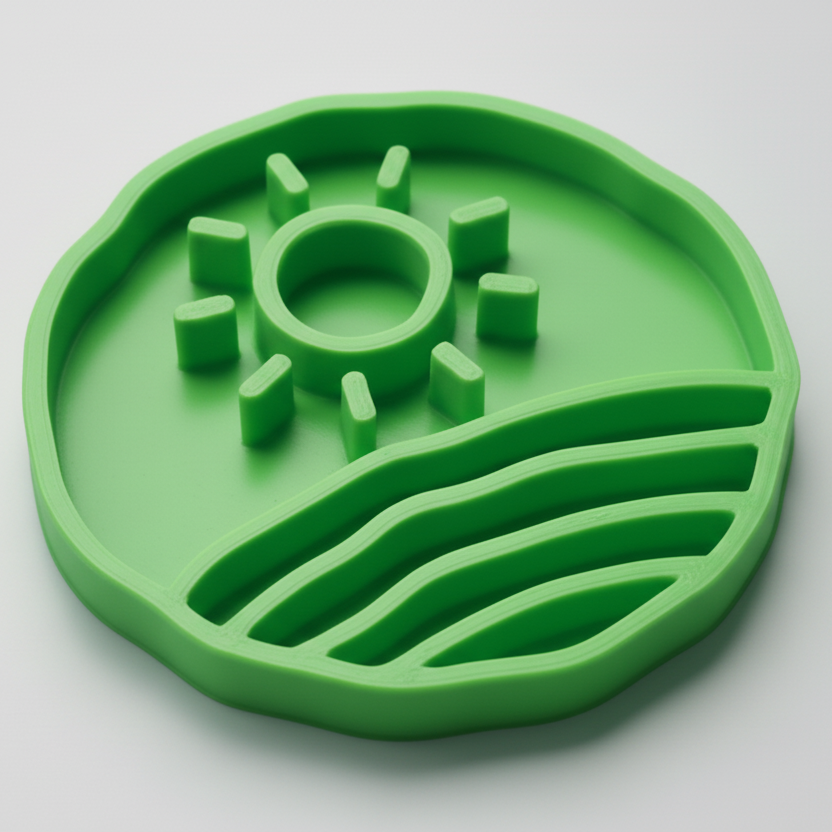 Green sunset slow feeder bowl