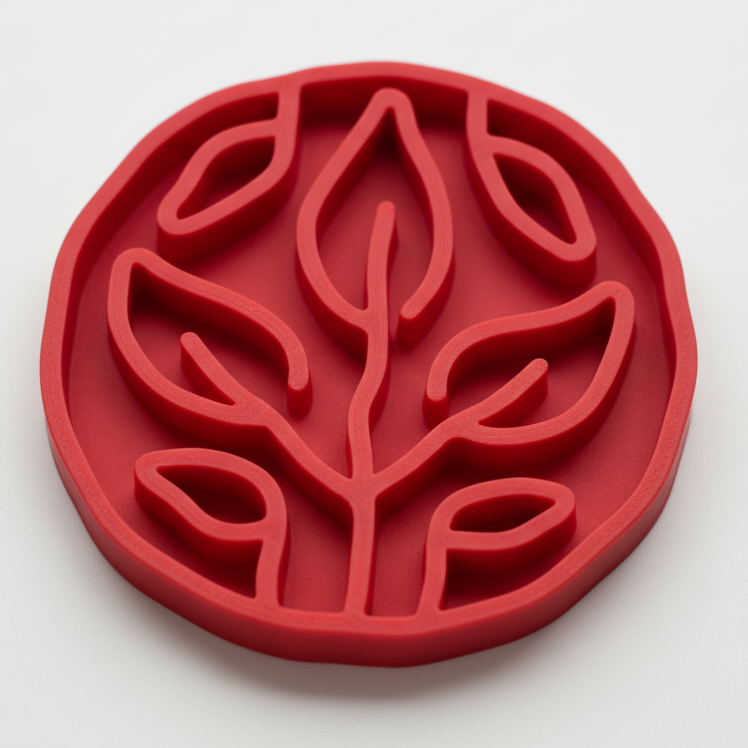 Red Leaves Slow Feeder Bowl for Dogs and Cats