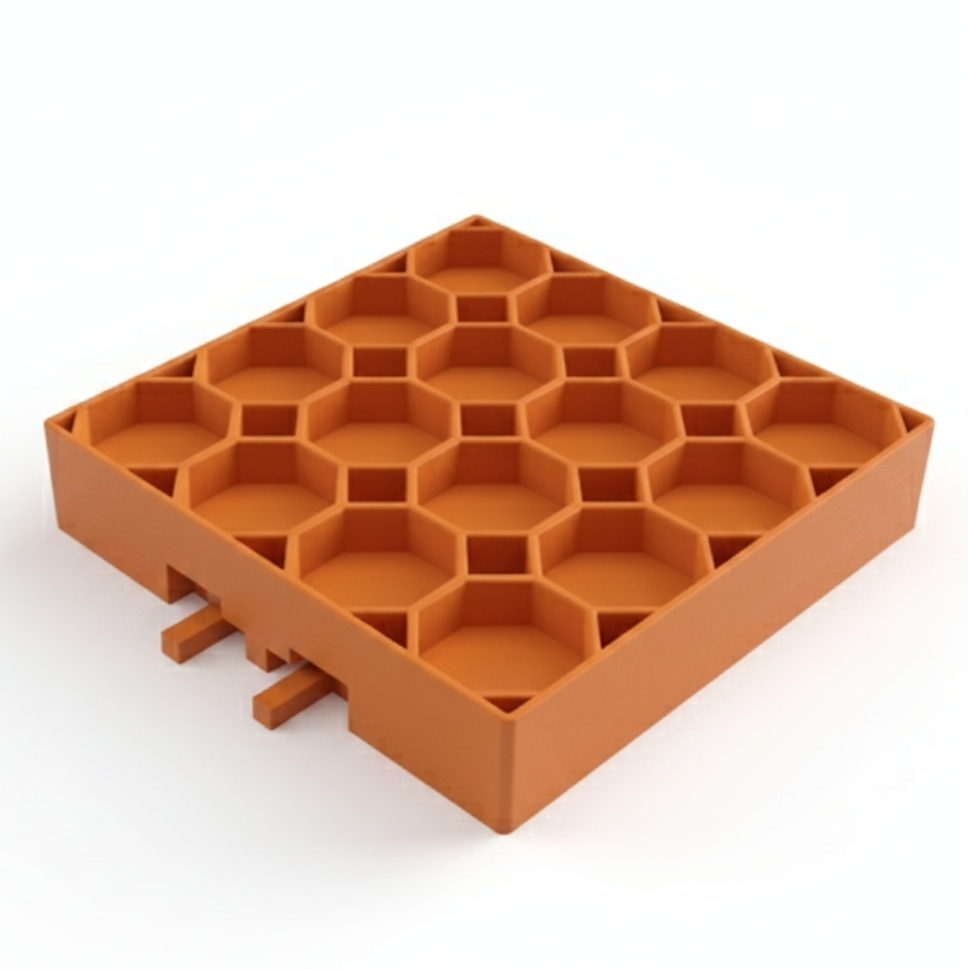 Orange Lick Mat module for Dogs and cats