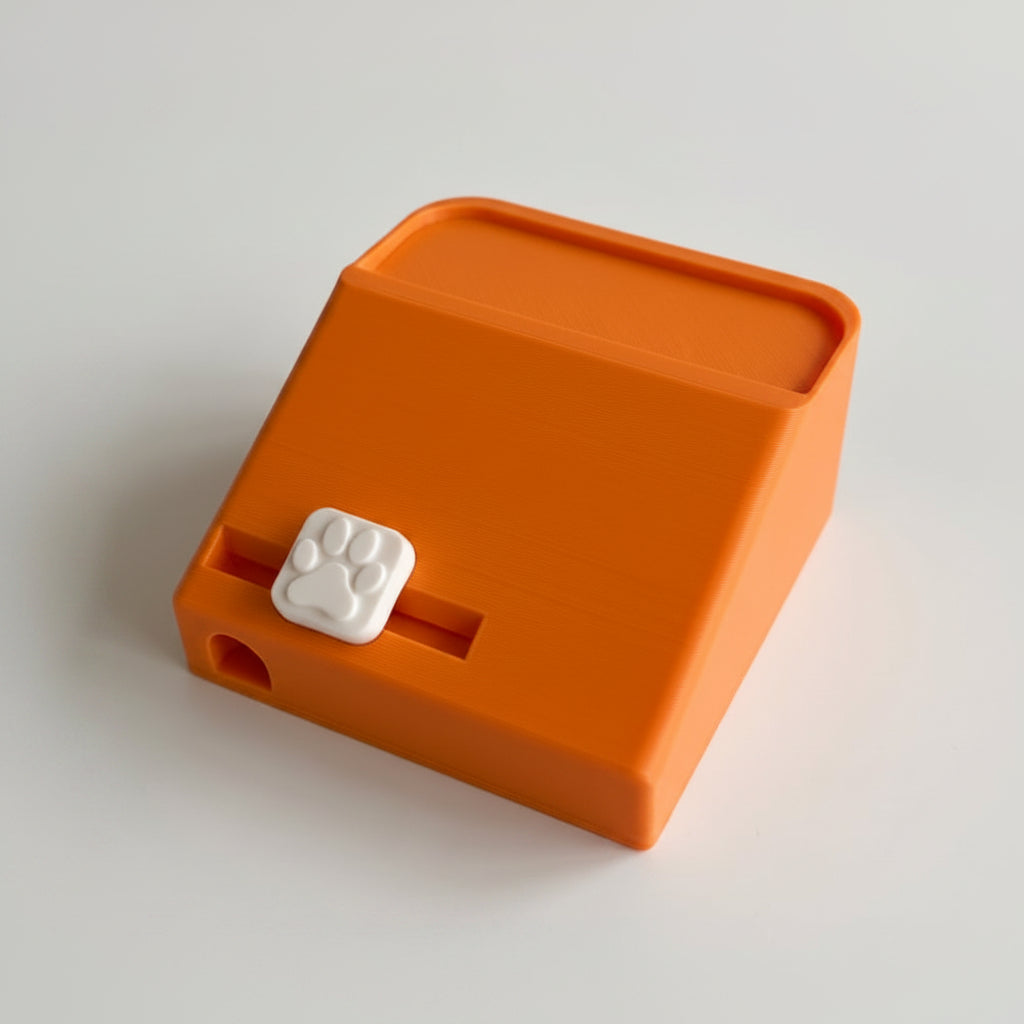 Orange PawSlide™ Interactive Puzzle Feeder for Dogs & Cats