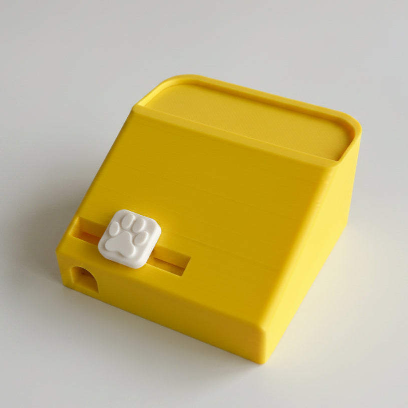 Yellow PawSlide™ Interactive Puzzle Feeder for Dogs & Cats