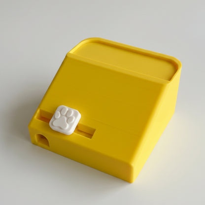 Yellow PawSlide™ Interactive Puzzle Feeder for Dogs & Cats