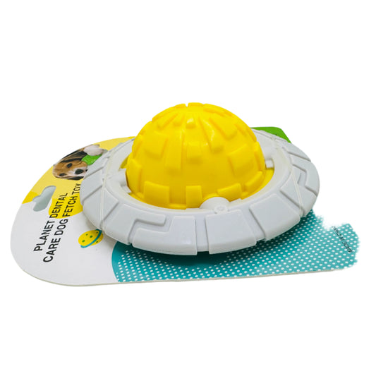 UFO-Shaped Dog Chew Toy – Squeaky Dental Toy & Frisbee for All Dogs | Durable