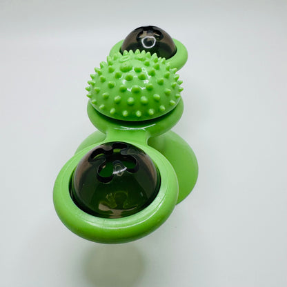 Rotating Windmill Cat Toy – Suction Cup Interactive Toy for Smart & Happy Cats
