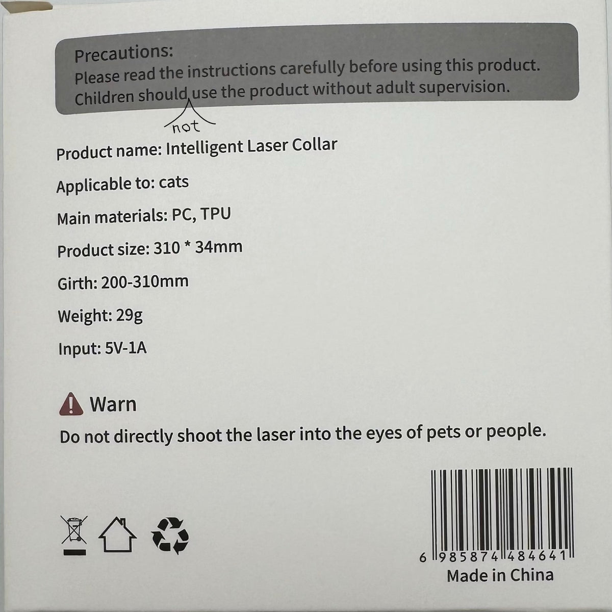 Laser Collar Toy for cats