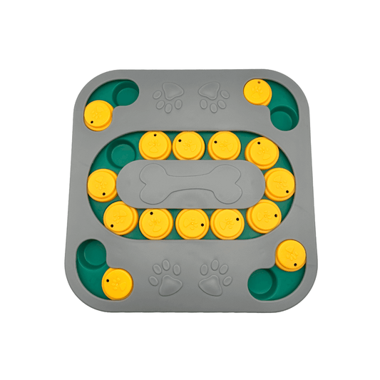 Bone-Shaped Expert Puzzle Feeder for Dogs and Cats