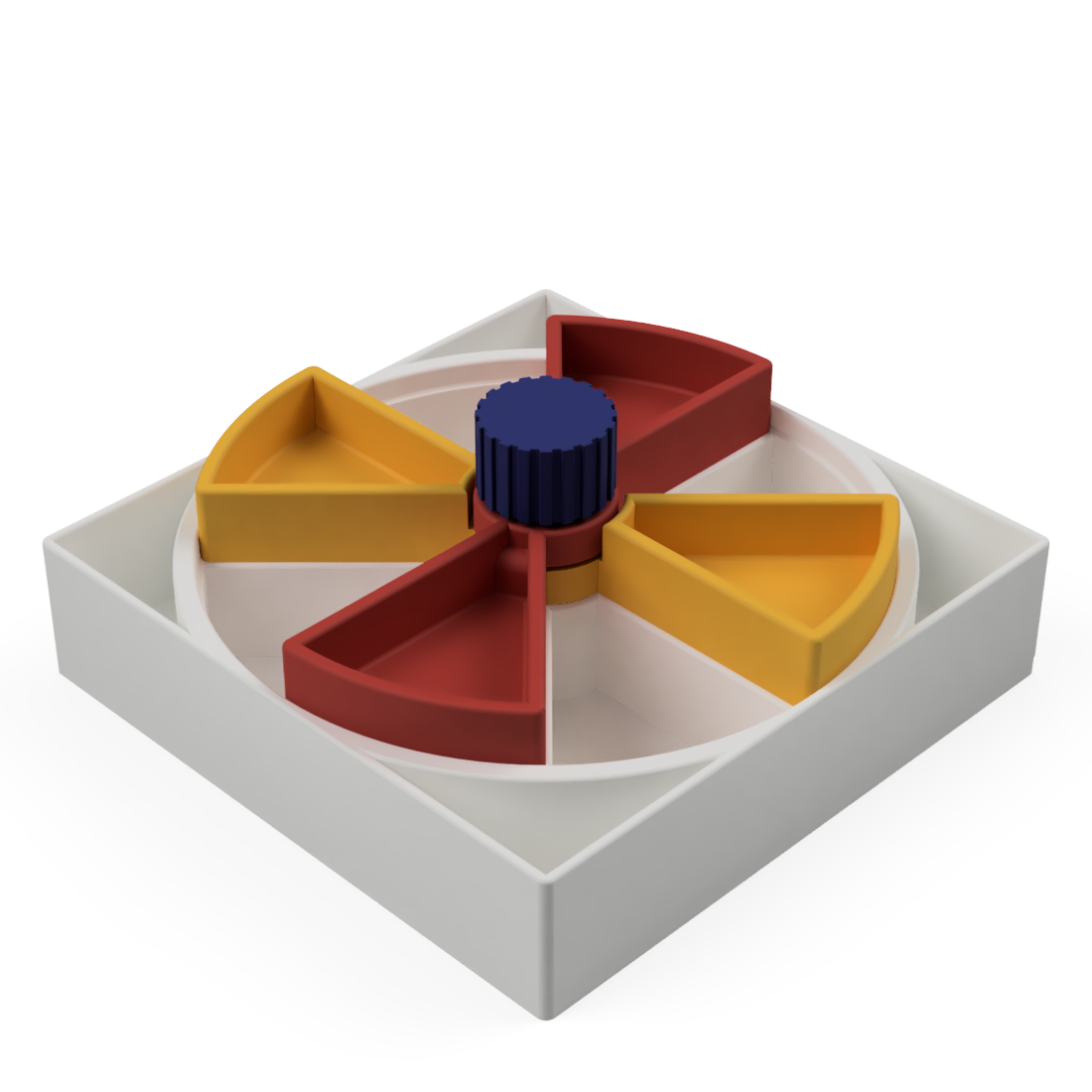 White Puzzle feeder for dogs and cats