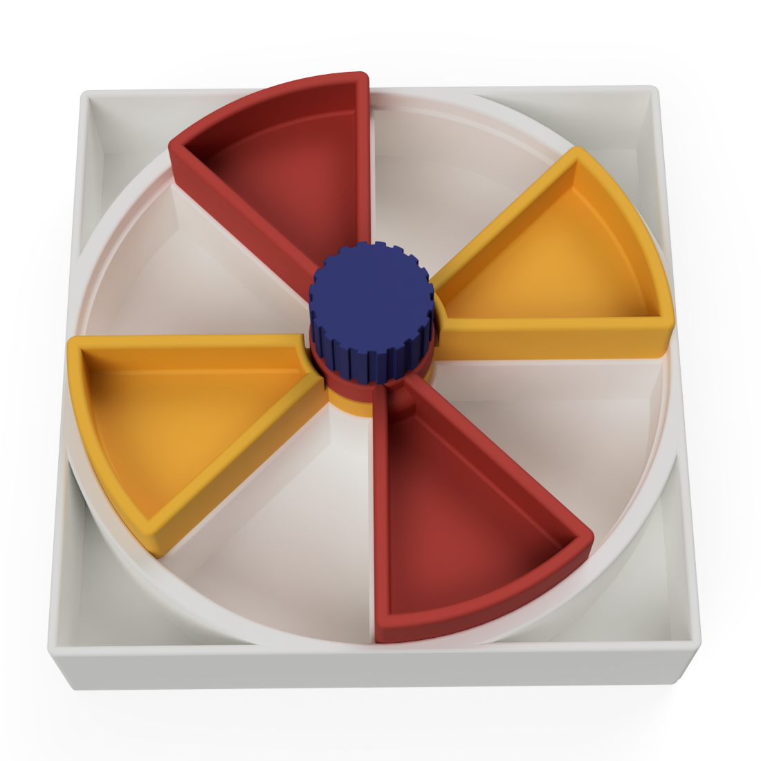 White Puzzle feeder for dogs and cats layers