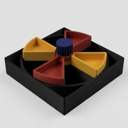 Black Puzzle feeder for dogs and cats