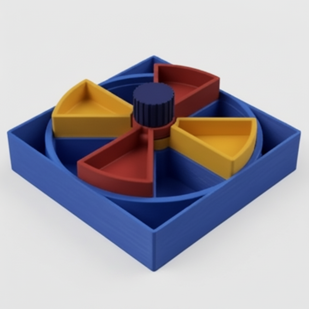Blue Puzzle feeder for dogs and cats