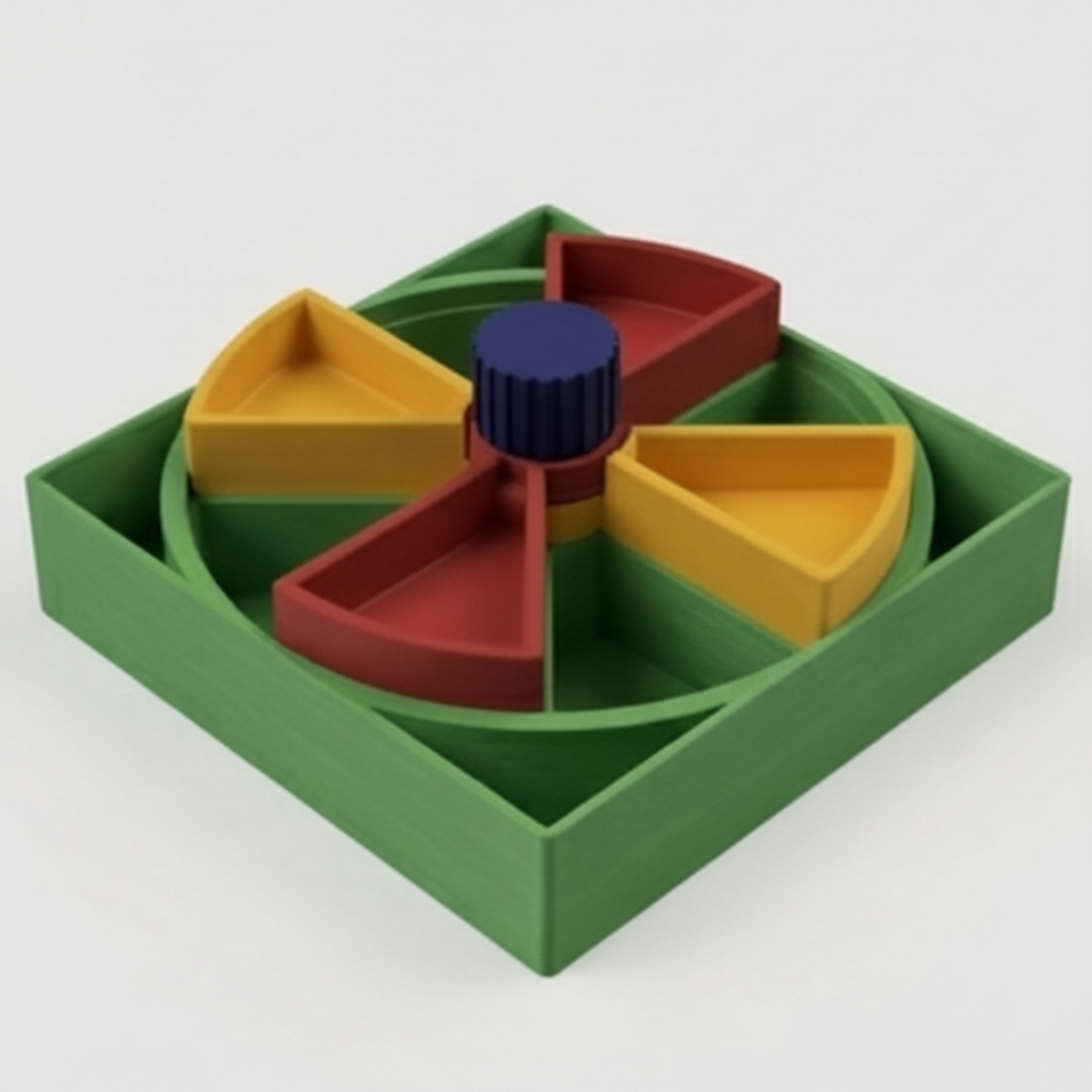 Green Puzzle feeder for dogs and cats
