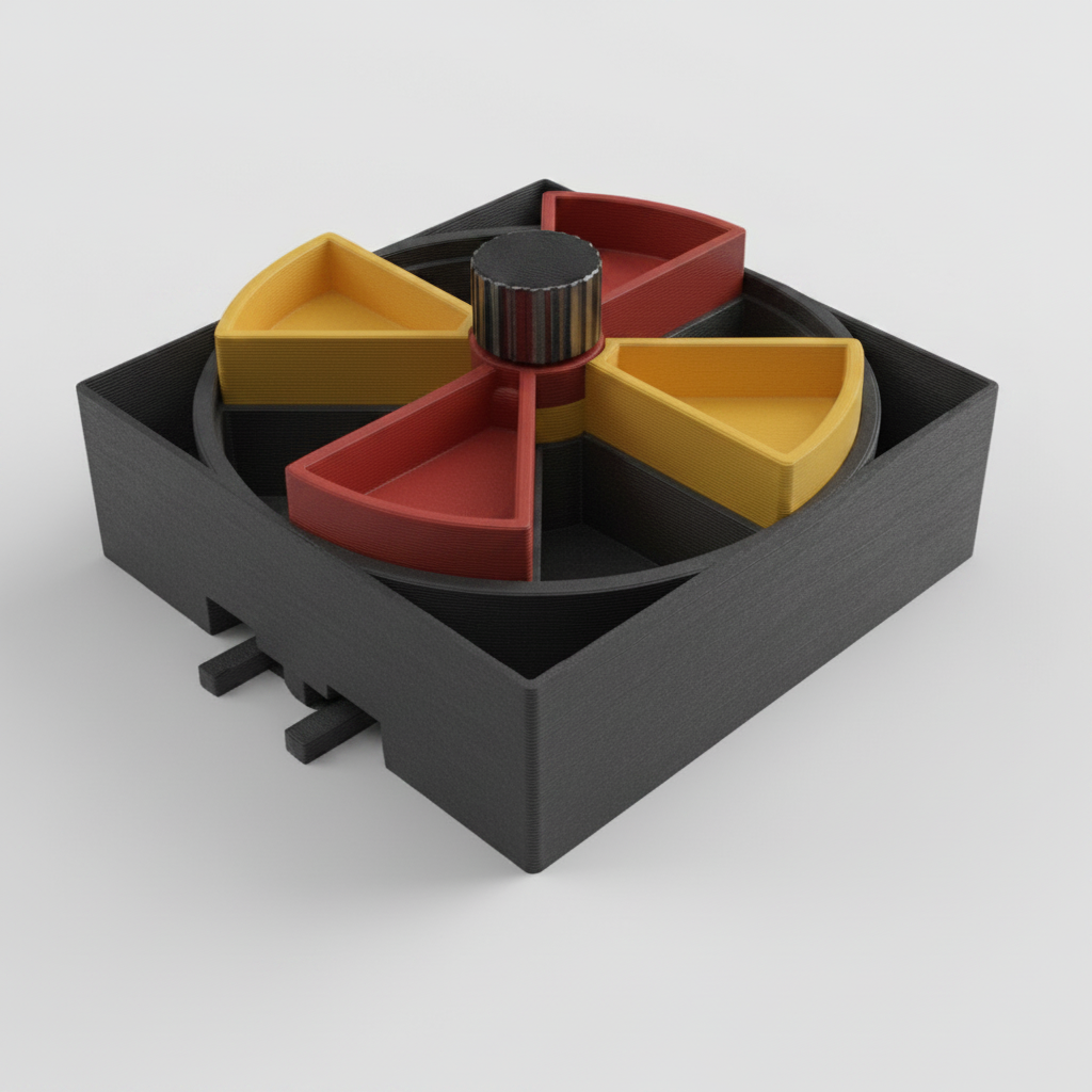 Black Puzzle feeder Module for cats and dogs dining station
