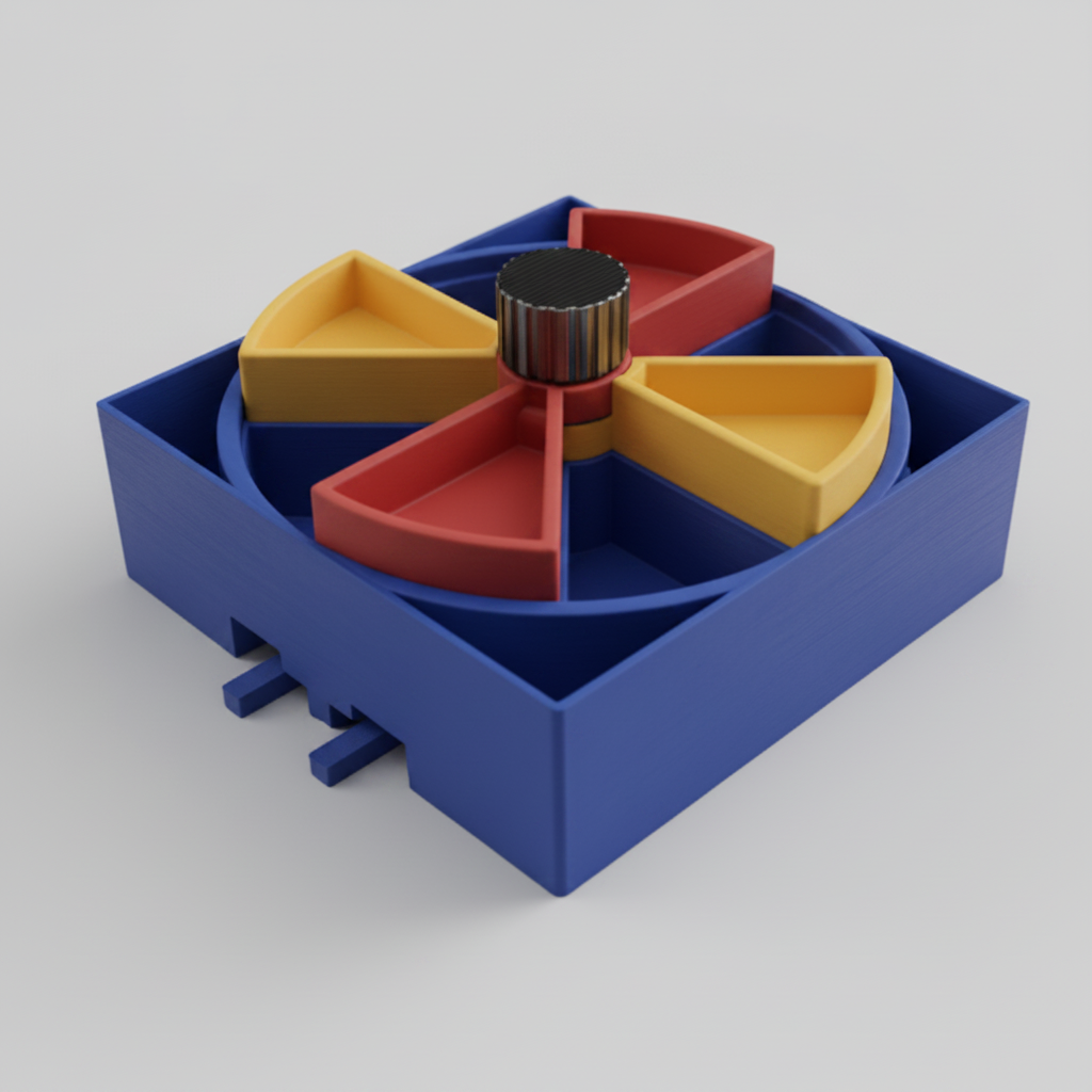 Blue Puzzle feeder Module for cats and dogs dining station