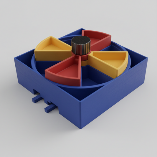 Blue Puzzle feeder Module for cats and dogs dining station