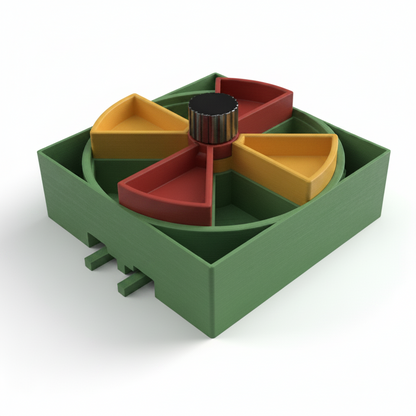 Green Puzzle feeder Module for cats and dogs dining station