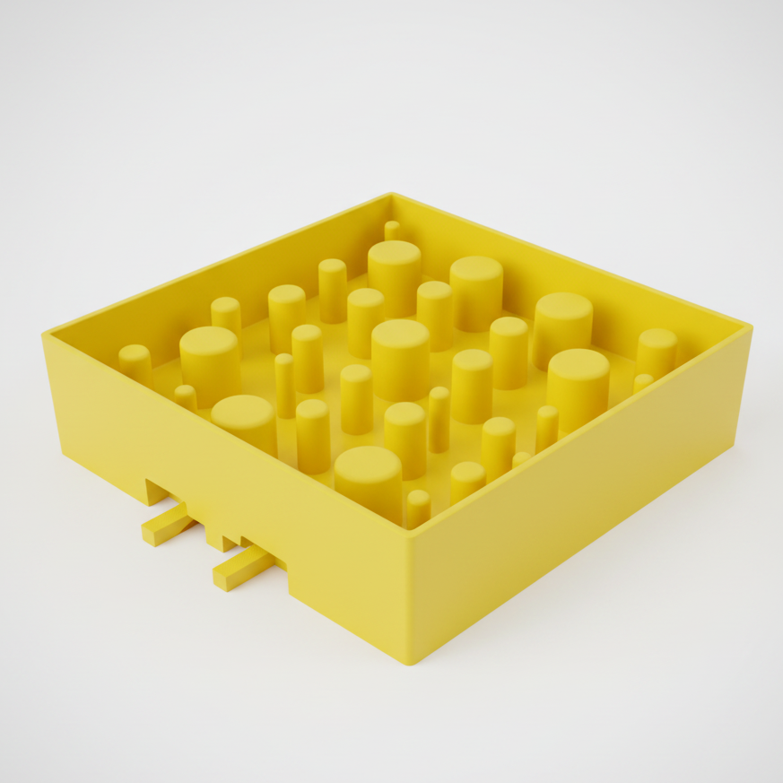 Dog Slow Feeder yellow Module