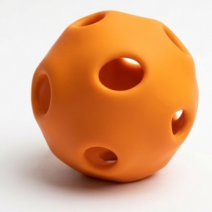 Orange Ball in ball interactive cat toy