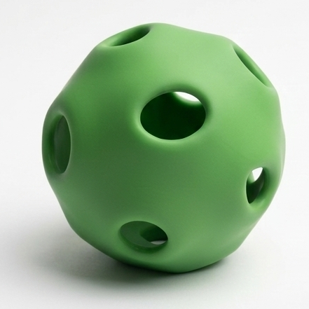 Green Ball in ball interactive cat toy