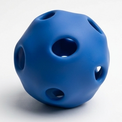 Blue Ball in ball interactive cat toy