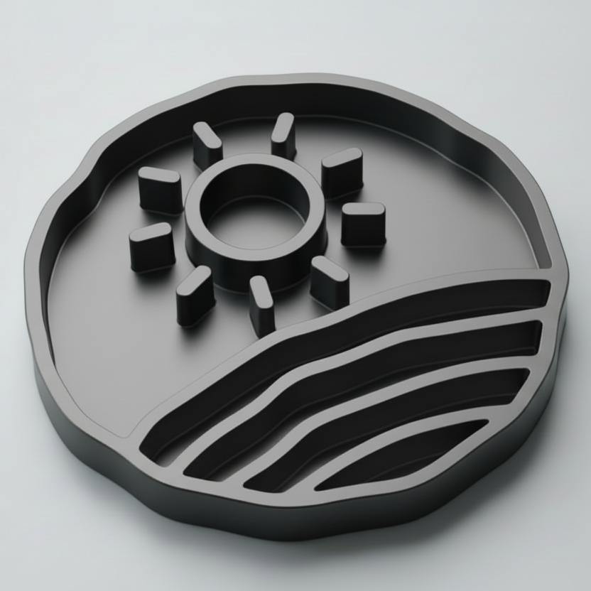 Gray sunset slow feeder bowl