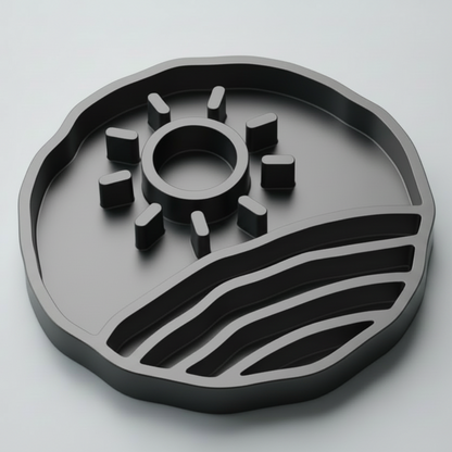 Gray sunset slow feeder bowl