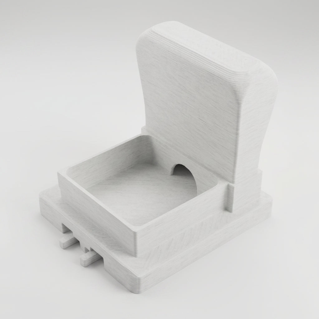 White Whisker Relief Bowl Module | Whisker Fatigue Relief for Cats